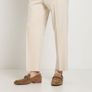 NEW Gianvito Rossi Massimo suede & leather loafers size 36/5.5